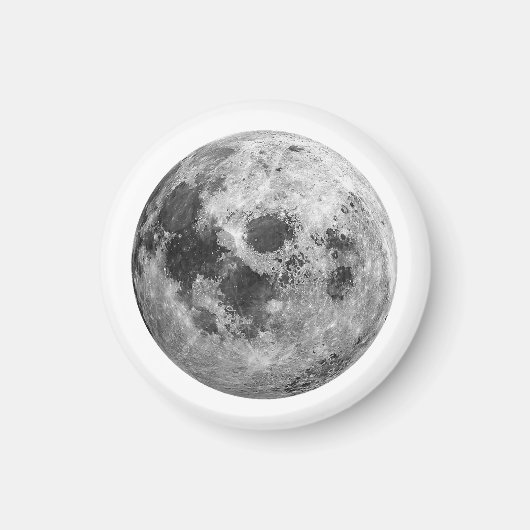 Coole Vollmond-Astronomie Magnet (Vorne)