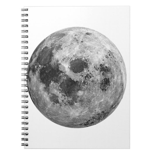 Coole Vollmond-Astronomie Notizblock (Vorderseite)