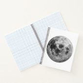 Coole Vollmond-Astronomie Notizblock (Innenseite)