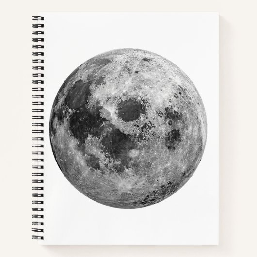 Coole Vollmond-Astronomie Notizblock (Vorderseite)