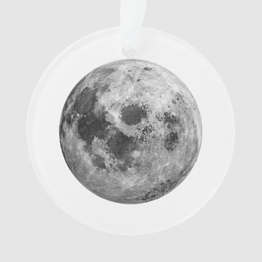 Coole Vollmond-Astronomie Ornament (Vorderseite)
