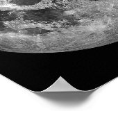 Coole Vollmond-Astronomie Poster (Ecke)