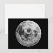 Coole Vollmond-Astronomie Postkarte (Vorne/Hinten)