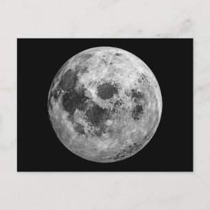 Coole Vollmond-Astronomie Postkarte