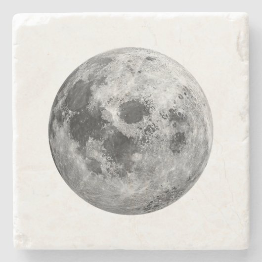 Coole Vollmond-Astronomie Steinuntersetzer (Vorderseite)