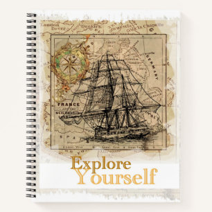 Coole Vorlage für elegante Selbstverbesserung Notizblock