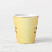 Coole Vorlage für moderne Typografie Milchtasse (Vorderseite)