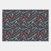 Coole Walzenmuster Party Wrapping Paper Sheets Geschenkpapier Set (Vorderseite 3)