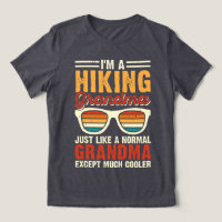 Coole Wandernde Oma Retro-Sonnenuntergang-Sonnenbr