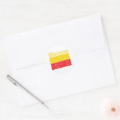Coole Warschau-Stadtflaggenentwürfe Runder Aufkleber (Umschlag)