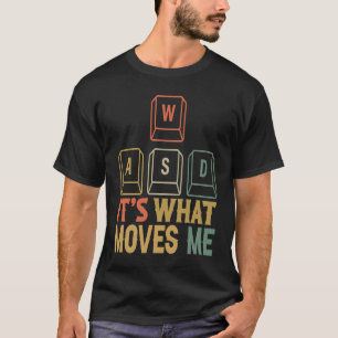 Coole WASD PC-Gamer-Tastatur. Es ist, was mich bei T-Shirt