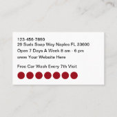 Coole Wash Theme Doppelseitige Visitenkarten Visitenkarte (Rückseite)