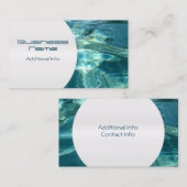 Coole Wasser-Hintergrund-Geschäfts-Karte 5 Visitenkarte (Vorne/Hinten)