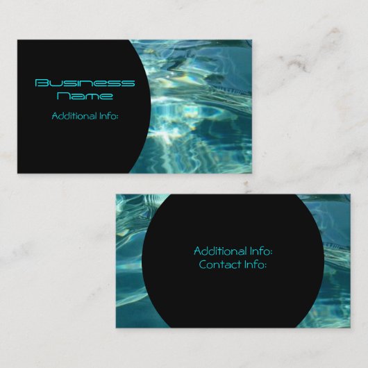 Coole Wasser-Hintergrund-Geschäfts-Karte 6 Visitenkarte (Vorne/Hinten)