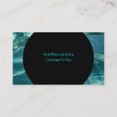 Coole Wasser-Hintergrund-Geschäfts-Karte 6 Visitenkarte (Rückseite)