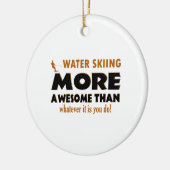 Coole Wasser-Skifahrenentwürfe Keramik Ornament (Links)