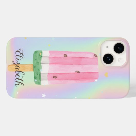 Coole Wasserfarbe Eiscreme Case-Mate iPhone Hülle (Rückseite (Horizontal))