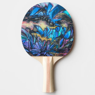 Coole Wasserfarbe Graffiti Tischtennis Schläger