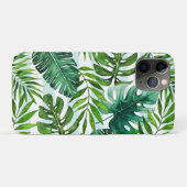 Coole Wasserfarbe Tropengrün botanisch Case-Mate iPhone Hülle (Rückseite (Horizontal))