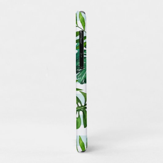 Coole Wasserfarbe Tropengrün botanisch Case-Mate iPhone Hülle (Hinten/Links)