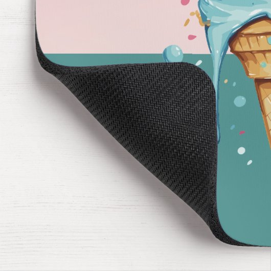 Coole Wasserfarbe Tropfeis Mousepad (Ecke)