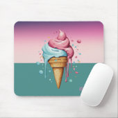 Coole Wasserfarbe Tropfeis Mousepad (Mit Mouse)