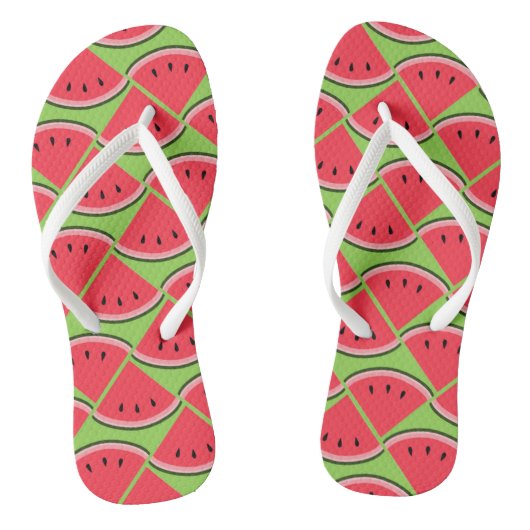 Coole Wassermelone Flip Flops Badesandalen (Fußbett)