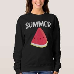 Coole Wassermelone für Männer Rote Melone Sweatshirt