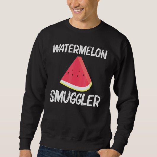 Coole Wassermelone für Männer Rote Melone Sweatshirt (Vorderseite)