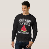 Coole Wassermelone für Männer Rote Melone Sweatshirt (Vorne ganz)