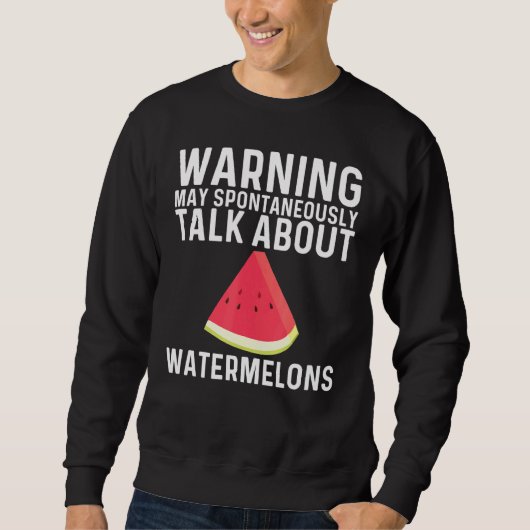Coole Wassermelone für Männer Rote Melone Sweatshirt (Vorderseite)