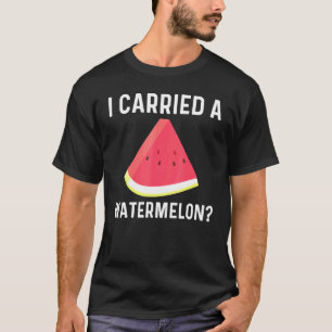 Coole Wassermelone für Männer Rote Melone T-Shirt