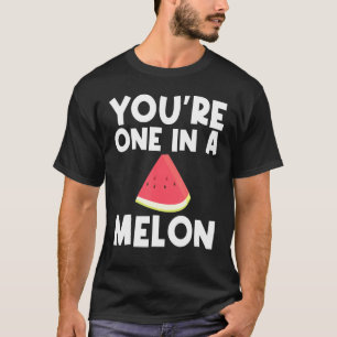 Coole Wassermelone für Männer Rote Melone T-Shirt