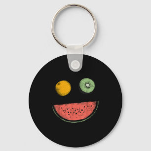 Coole Wassermelone Lemon Kiwi Veggie Pflanze Schlüsselanhänger