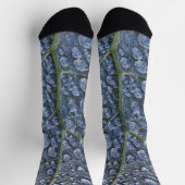 Coole Wassertropfen Tautextur abstrakt Socken (Oben)