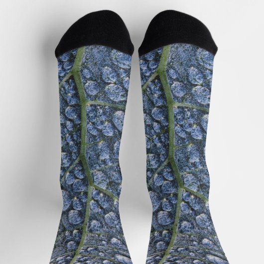Coole Wassertropfen Tautextur abstrakt Socken (Oben)