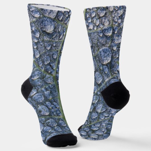 Coole Wassertropfen Tautextur abstrakt Socken (Gewinkelt)