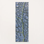 Coole Wassertropfen Tautextur Blatt Monogramm Yogamatte (Vorderseite)