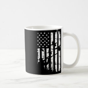 Coole Wasservögel Amerikanische Vintage US-Flagge Kaffeetasse