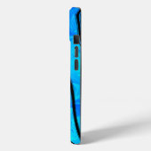 Coole Wasserwaage und Black Liquide Wave Case-Mate iPhone Hülle (Rückseite / Links)