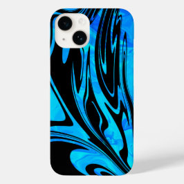 Coole Wasserwaage und Black Liquide Wave Case-Mate iPhone 14 Hülle