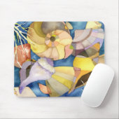 Coole Watercolor-Muscheln Mousepad (Mit Mouse)