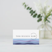 Coole Wave Business Card Visitenkarte (Stehend Vorderseite)