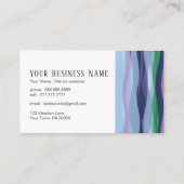 Coole Wave Business Card Visitenkarte (Rückseite)