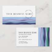Coole Wave Business Card Visitenkarte (Vorne/Hinten)