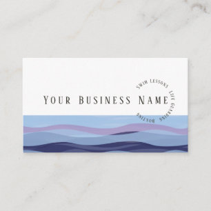 Coole Wave Business Card Visitenkarte