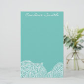 Coole Waves Personalisiert Briefpapier (Stehend Vorderseite)