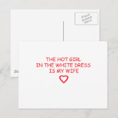 COOLE WEDING-STUFF POSTKARTE (Vorne/Hinten)