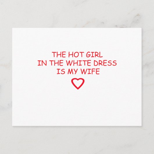 COOLE WEDING-STUFF POSTKARTE (Vorderseite)
