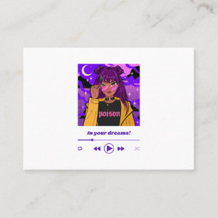 coole weibliche Animation Visitenkarte